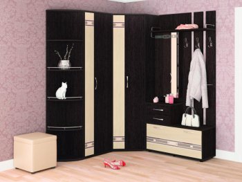 Прихожая Триумф (Венге/Беленый дуб) в Новосибирске - mebel154.com