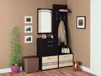 Прихожая Триумф (Венге/Беленый дуб) в Новосибирске - mebel154.com