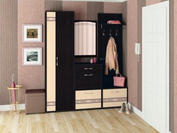 Прихожая Триумф (Венге/Беленый дуб) в Новосибирске - mebel154.com