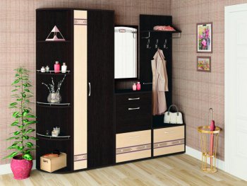 Прихожая Триумф (Венге/Беленый дуб) в Новосибирске - mebel154.com