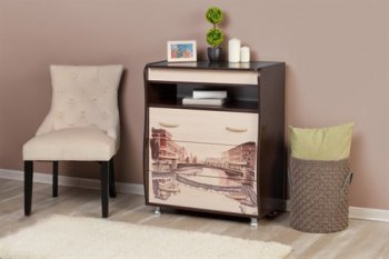 Комод тип 5 с рисунком в Новосибирске - mebel154.com