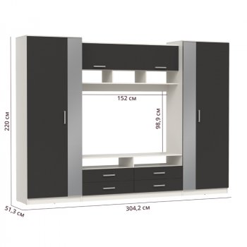 ШМЦ Вена  91.01 с зеркалом в Новосибирске - mebel154.com