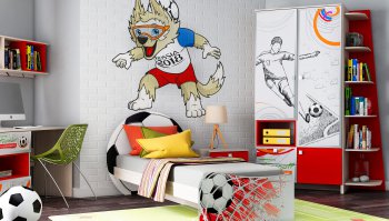 Комплект для детской Футбол вар.2(ваша меб.) в Новосибирске - mebel154.com