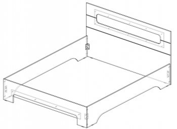 Кровать 1600 Палермо в Новосибирске - mebel154.com