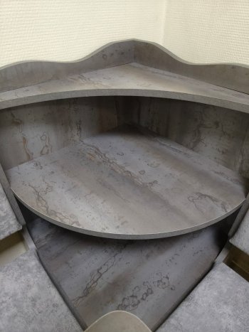Кухонный уголок Миссия с полкой ткань в Новосибирске - mebel154.com