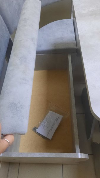 Кухонный уголок Миссия V велюр (цемент) в Новосибирске - mebel154.com