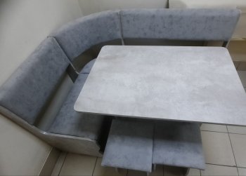 Кухонный уголок Миссия V велюр (цемент) в Новосибирске - mebel154.com