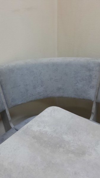 Кухонный уголок Миссия V велюр (цемент) в Новосибирске - mebel154.com