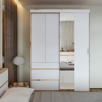 Шкаф-купе Брауни 1.5м в Новосибирске - mebel154.com