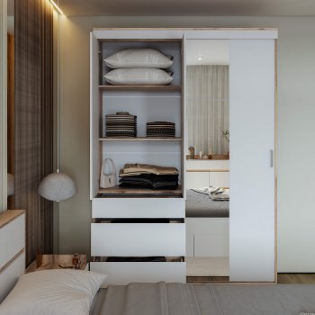 Шкаф-купе Брауни 1.5м в Новосибирске - mebel154.com