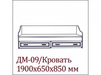 ДМ - 09 Кровать с щитовым основанием Вега SV в Новосибирске - mebel154.com