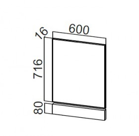 Фасад для посудомоечной машины ФП600 Модерн в Новосибирске - mebel154.com