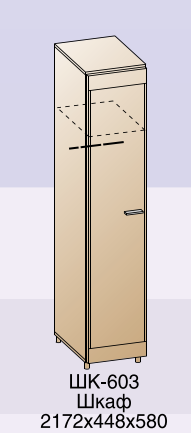 Шкаф ШК-603 в Новосибирске - mebel154.com