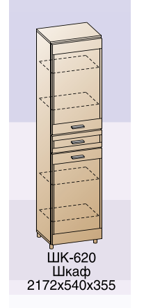 Шкаф ШК-620 в Новосибирске - mebel154.com