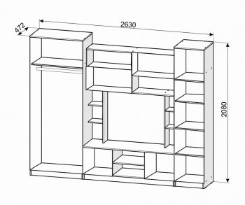 Набор мебели для гостиной Венера в Новосибирске - mebel154.com