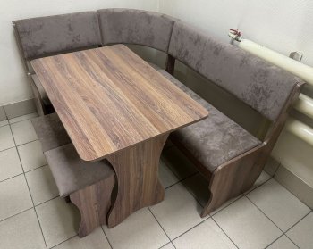 Кухонный уголок Миссия V велюр(коричневый) в Новосибирске - mebel154.com