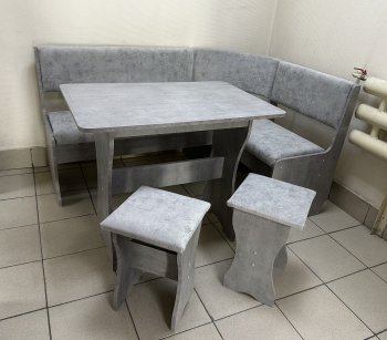 Кухонный уголок Миссия V велюр (сириус) в Новосибирске - mebel154.com