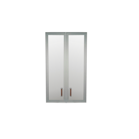 Комплект дверей Приоритет стекло в алюм. рамке К-981 (К-945, КФ-945) в Новосибирске - mebel154.com
