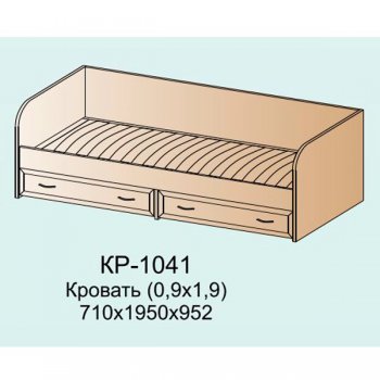 Кровать КР-1041(лером) Карина в Новосибирске - mebel154.com