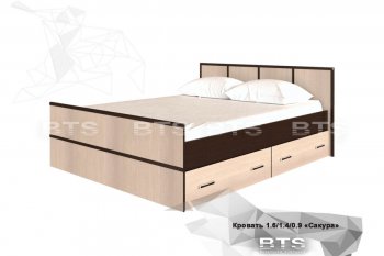 Кровать Сакура 1600(бтс) в Новосибирске - mebel154.com