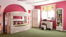 Кровать двухъярусная Каролина в Новосибирске - mebel154.com