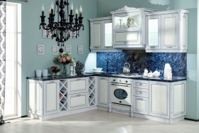 Кухня Италия Дуб светлый в Новосибирске - mebel154.com