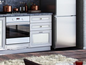 Кухня Италия Дуб светлый в Новосибирске - mebel154.com