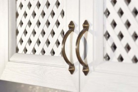 Кухонный гарнитур Кантри Ясень Светлый в Новосибирске - mebel154.com