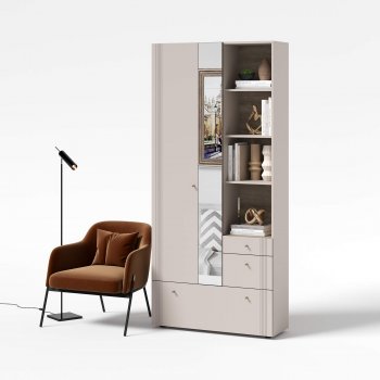 Вешалка с зеркалом Одетта (ВШ1) в Новосибирске - mebel154.com