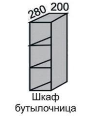 Шкаф верхний 720 ВШ 20 б/фасада в Новосибирске - mebel154.com