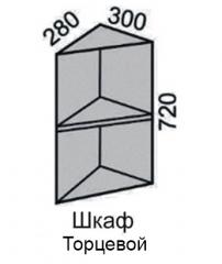 Шкаф верхний 720 ВШ 30 торцевой в Новосибирске - mebel154.com