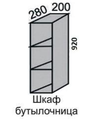 Шкаф верхний 920 ВШ 20 б/фасада в Новосибирске - mebel154.com