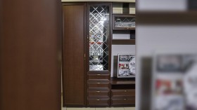 Шкаф-витрина с ящиками Моника 24.01 в Новосибирске - mebel154.com