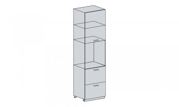 ШП2Я600 (Каркас белый) в Новосибирске - mebel154.com