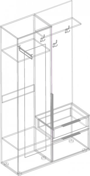 Прихожая Лео(велес) в Новосибирске - mebel154.com