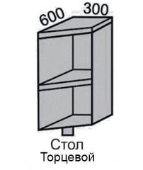 Стол НШ 30 торцевой с полкой в Новосибирске - mebel154.com