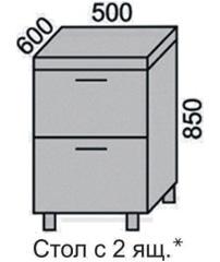 Стол НШ 50-2Я в Новосибирске - mebel154.com