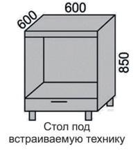 Стол НШ 60 под технику в Новосибирске - mebel154.com