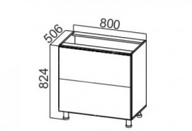 Стол рабочий 2 ящика СГ800я2 Модерн в Новосибирске - mebel154.com